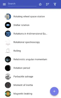 Classical mechanics android App screenshot 9