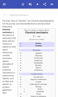 Classical mechanics android App screenshot 13